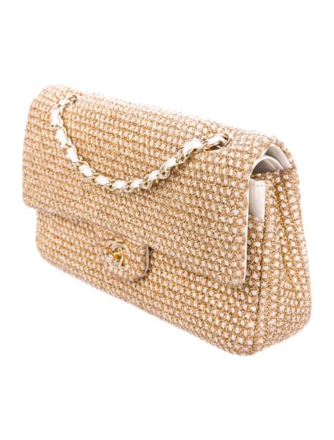 chanel tweed white bag|chanel tweed medium bag.